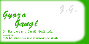 gyozo gangl business card